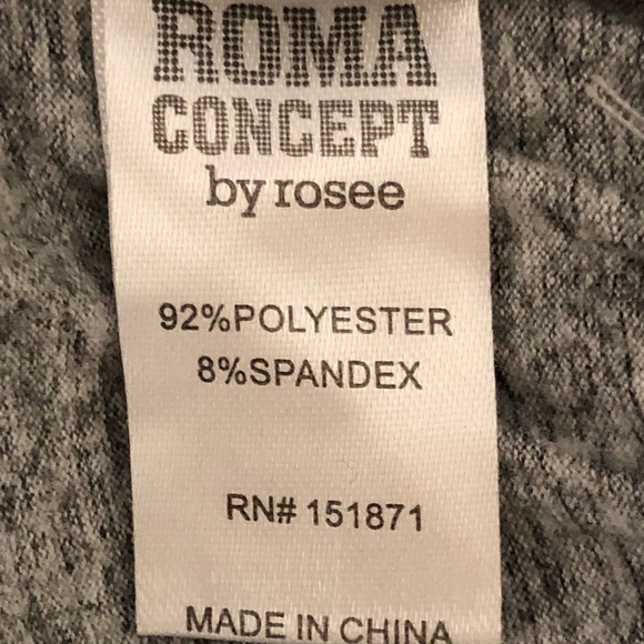 Roma concept long sleeve crop top size M - Picture 6 of 7